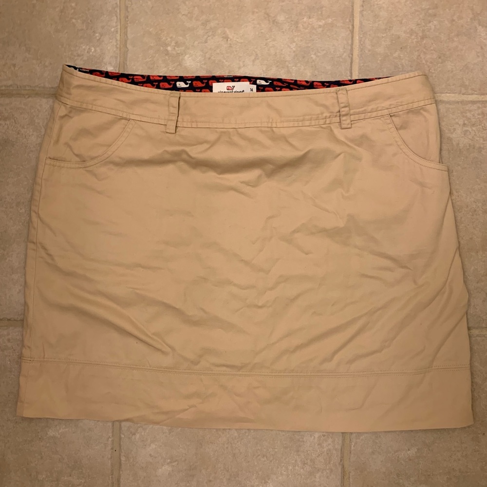 **VINEYARD VINES** Khaki Skirt Size: 14